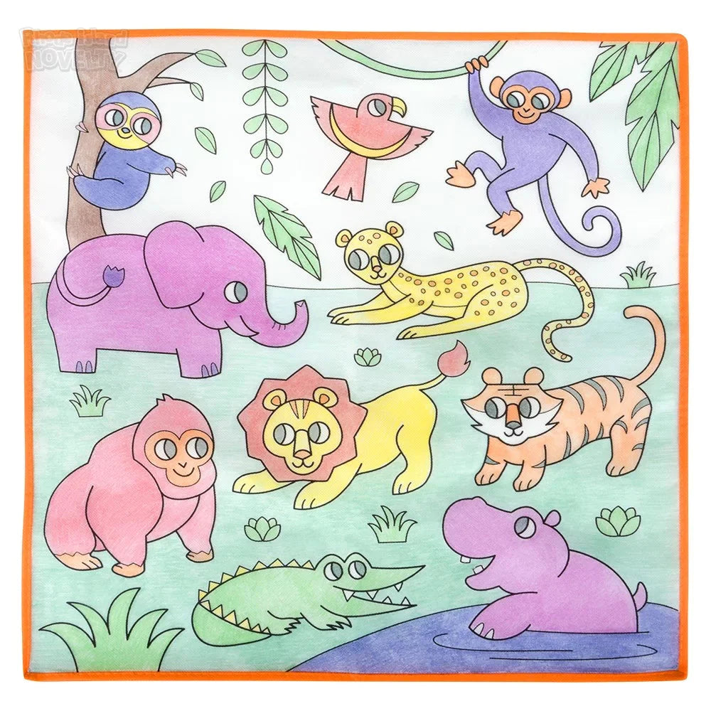 19.5" Zoo Washable Doodle Mat