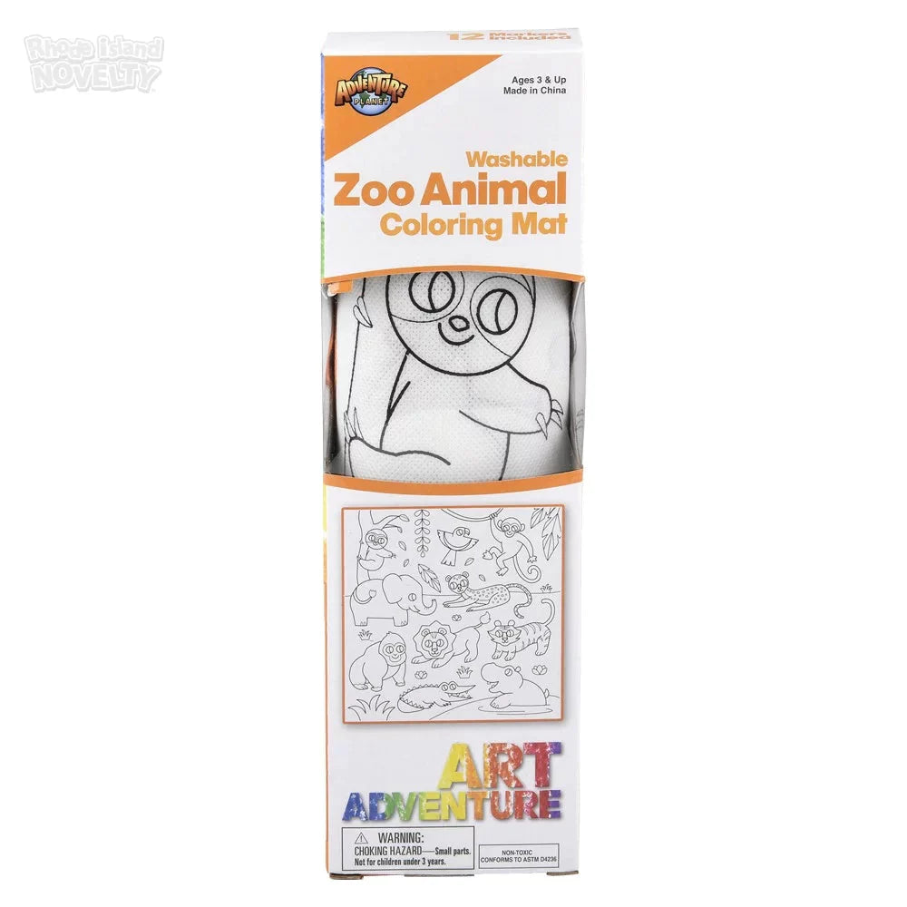 19.5" Zoo Washable Doodle Mat