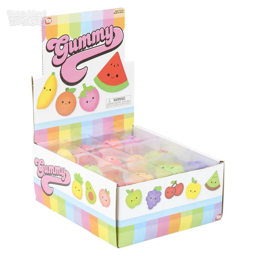 1.5" Gummy Fruit Assorted Styles