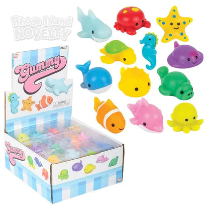 1.5" Gummy Sea Life Animals Assorted Styles