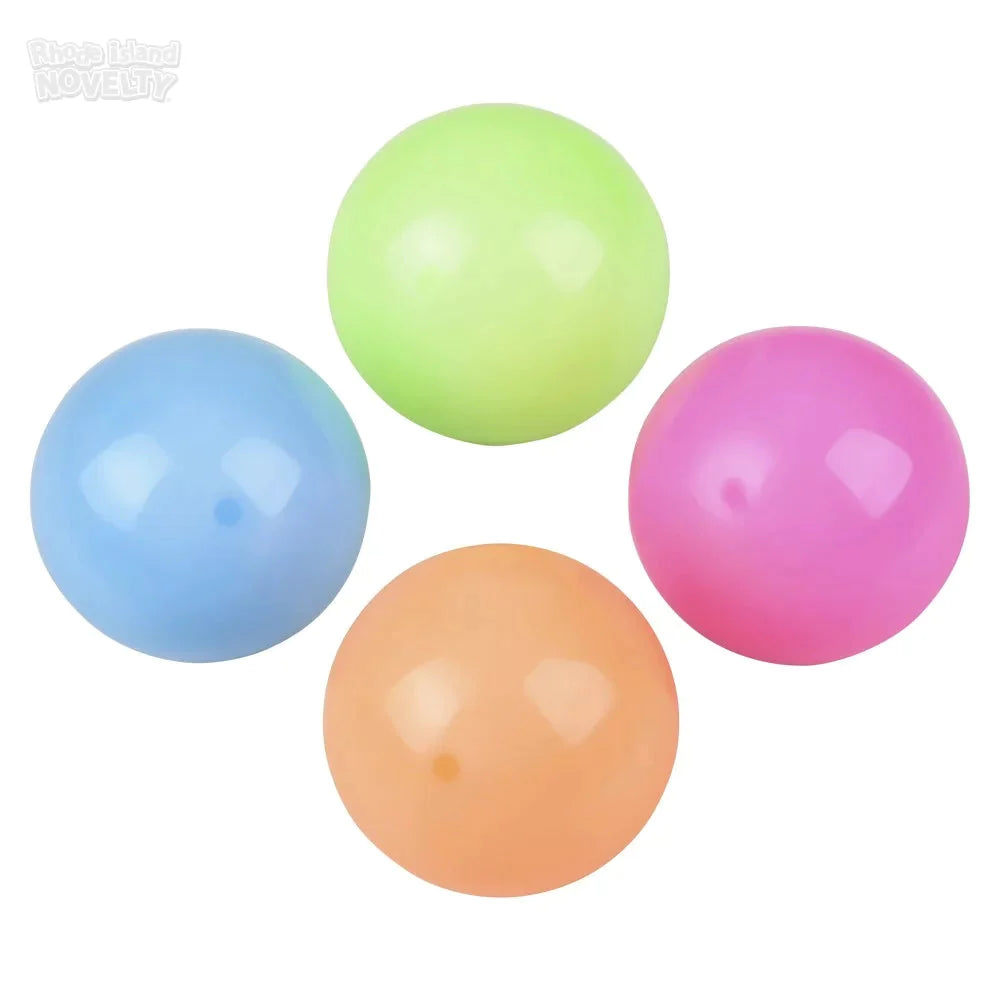 1.6" Squish Sticky Glow In The Dark Orbs 3 Pack