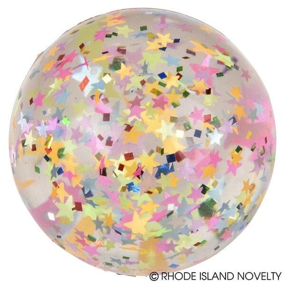 1.75" 45mm Sparkle Star Hi-Bounce Ball