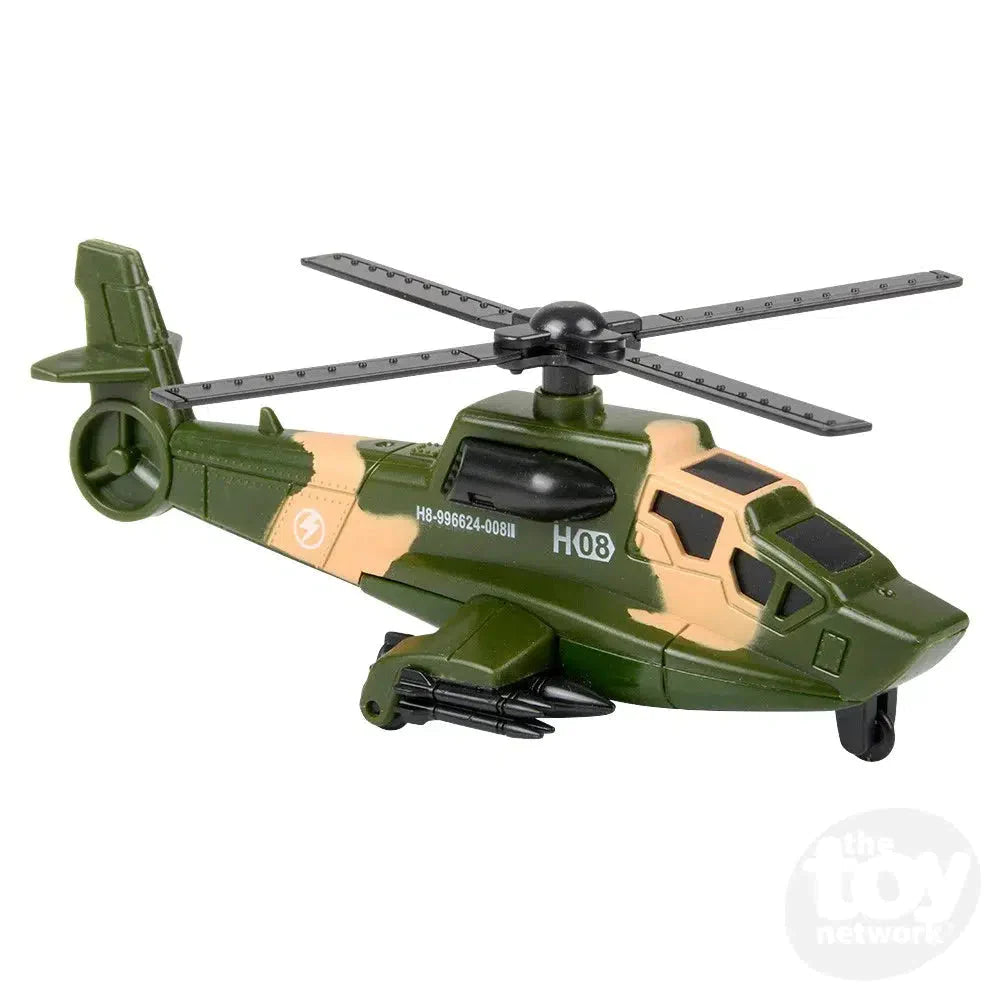 2 Piece Diecast Military Set Helicopter And Jeep