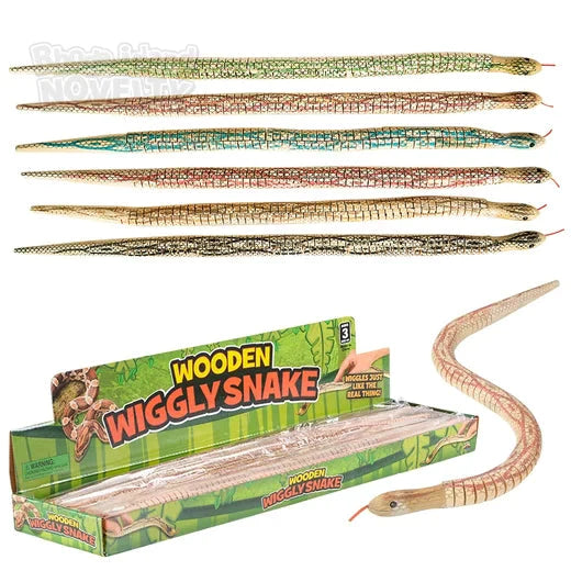 20" Wooden Wiggly Snake