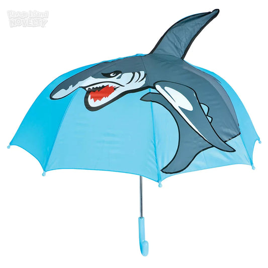 28" Shark Umbrella For Kids