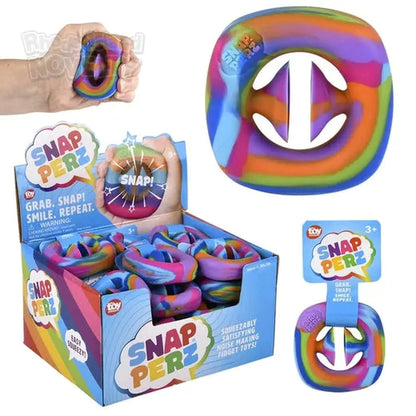 2.25" Rainbow Snapperz Fidget Toy