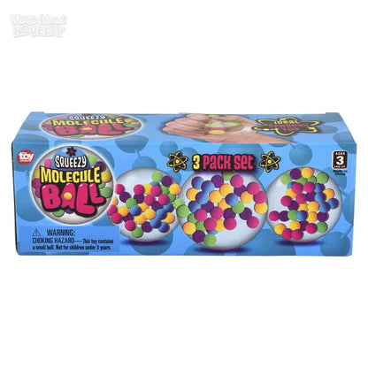 2.33" Squeezy Molecule Ball 3 Piece Set