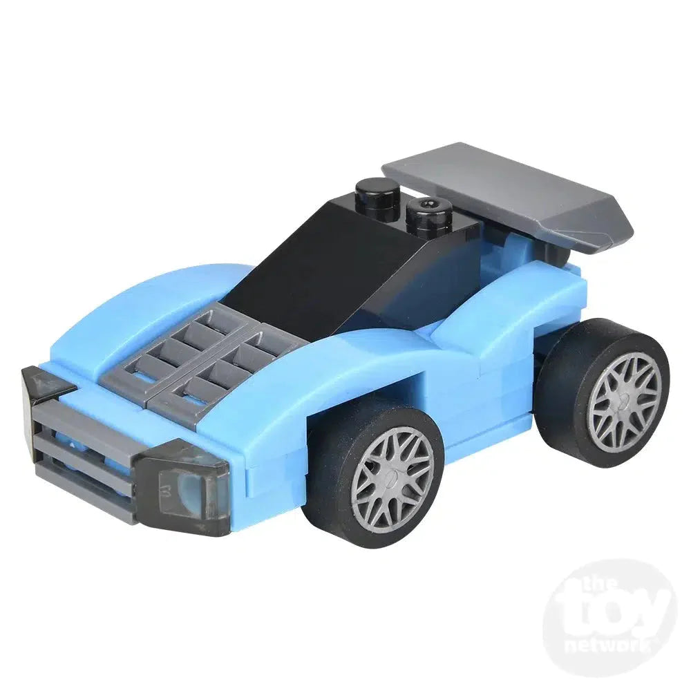 2.75" Building Block Pull Back Race Car in Mystery Egg