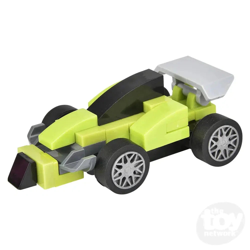 2.75" Building Block Pull Back Race Car in Mystery Egg