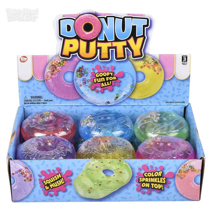 2.75" Donut Putty Assorted Styles