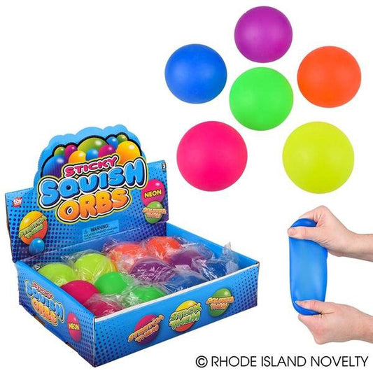 2.75" Squish Sticky Neon Ball