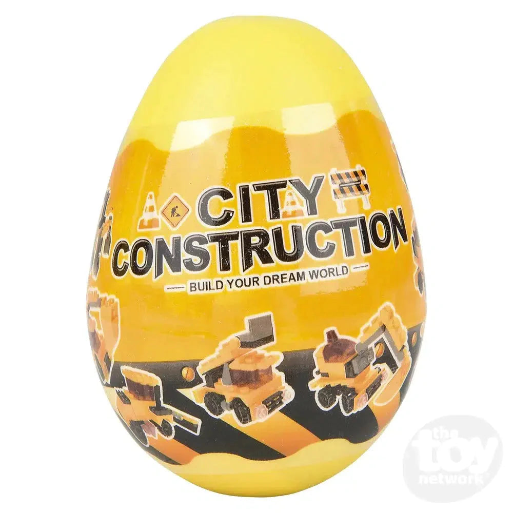 3" Building Block Construction Truck in Mystery Egg