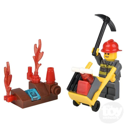 3" Building Block Fire Rescue Vehicles  in Mystery Egg