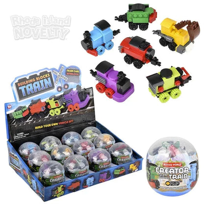 3" Building Block Trains in Mystery Egg