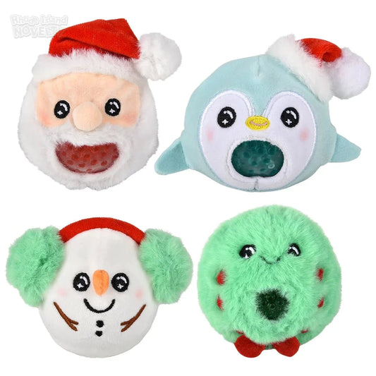 3" Christmas Squeezy Bead Plush