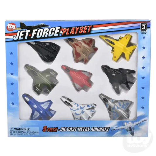 3" Diecast Jet 9 Piece Set