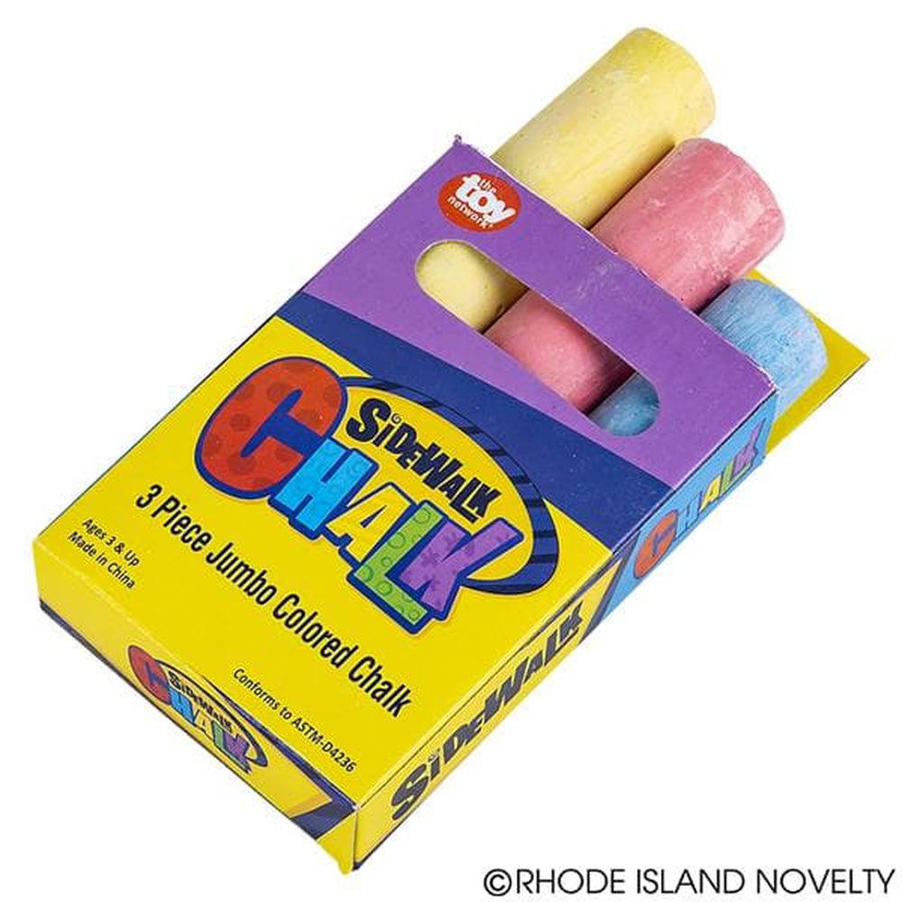 3 Piece Jumbo Sidewalk Chalk 4"