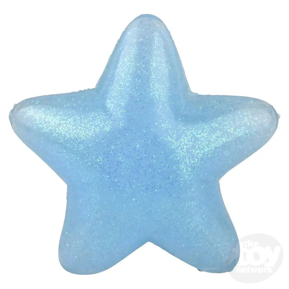 3" Squish Sticky Glitter Star