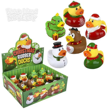 3.5" Christmas Rubber Duckies