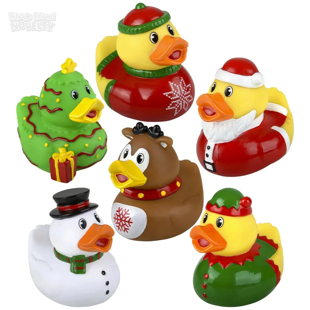 3.5" Christmas Rubber Duckies