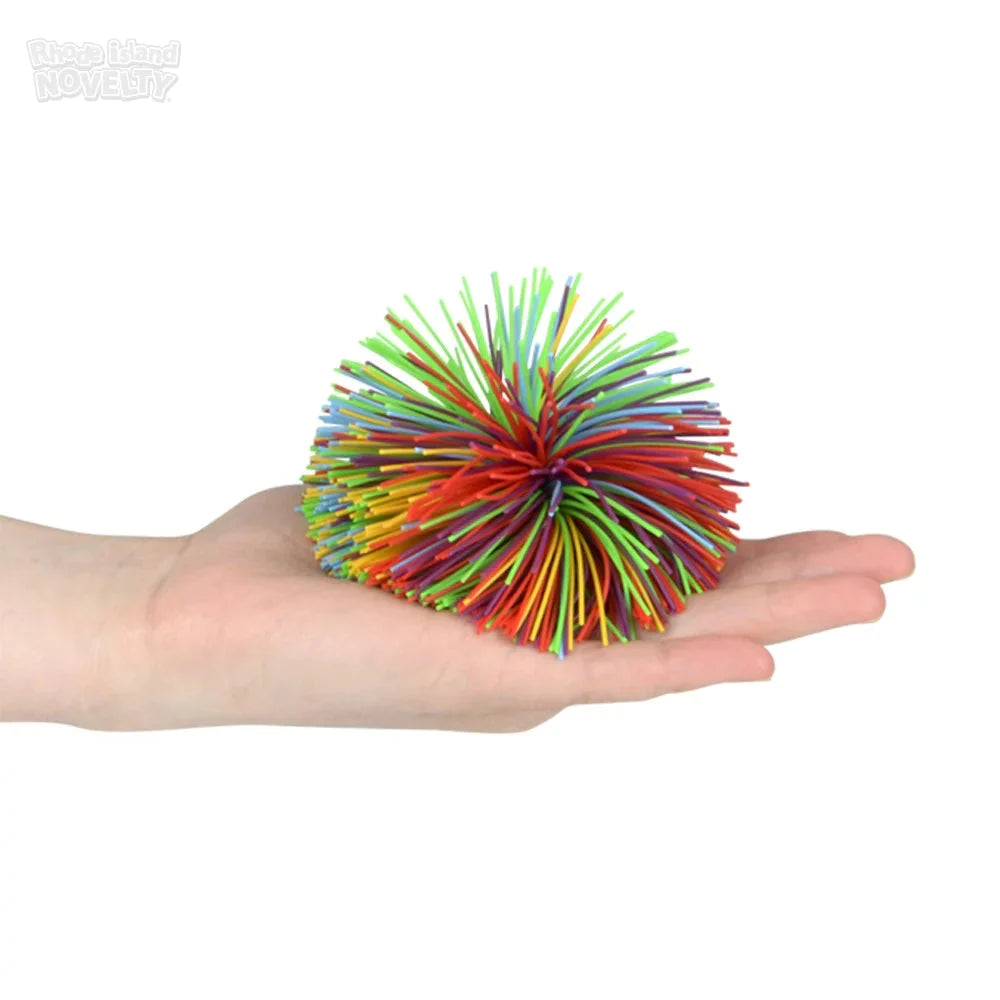 3.5" Rainbow Stringy Ball097138922182