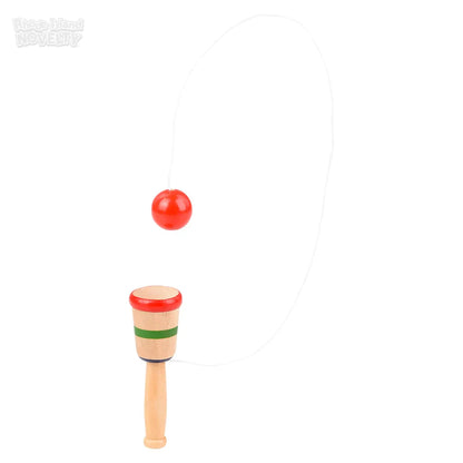 4" Mini Wooden Catch Ball Game