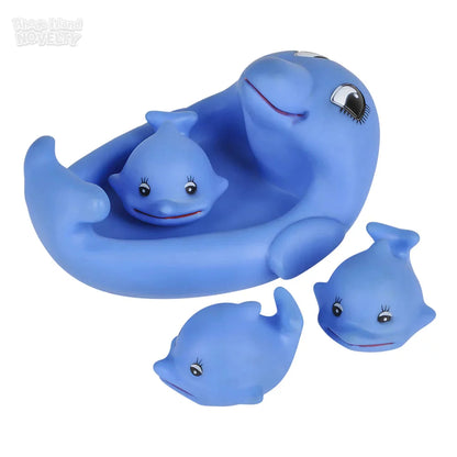 4 Piece Dolphin Bath Play Set