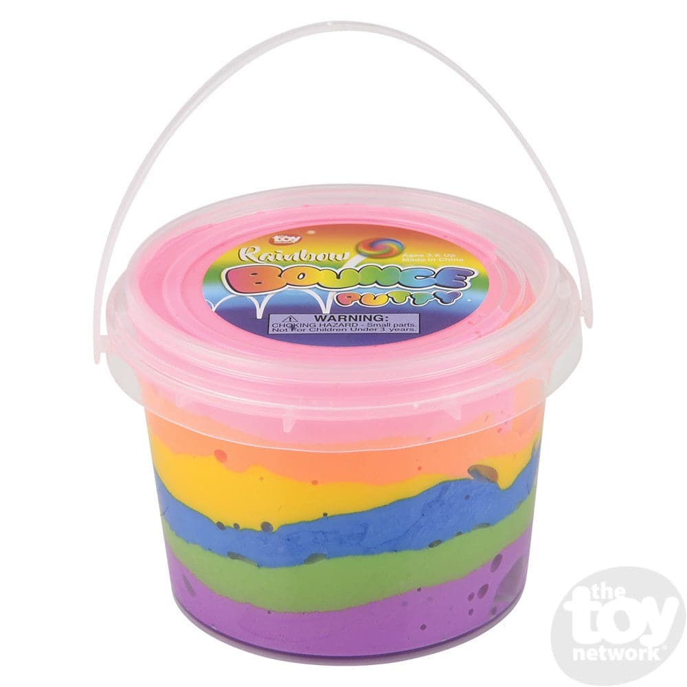 4" Rainbow Bouncing Putty