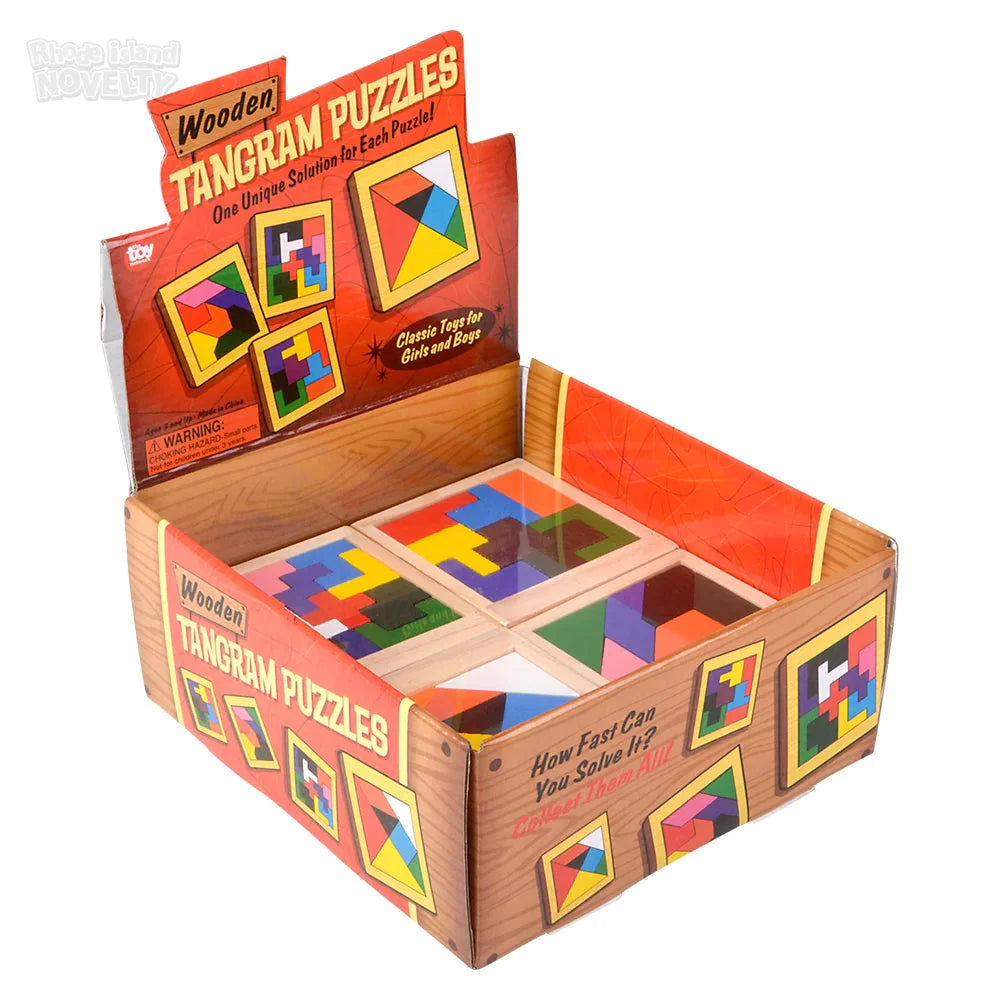 4" Wooden Tangram Puzzles