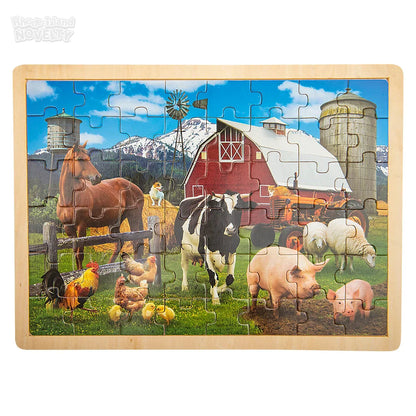 48 Piece Farm Animal Wooden Puzzle