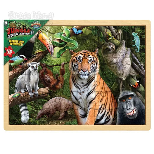 48 Piece Jungle Animal Wooden Puzzle