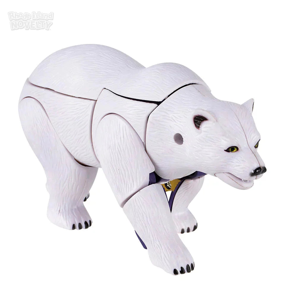 5" Polar Bear Transforming Robot Action Figure