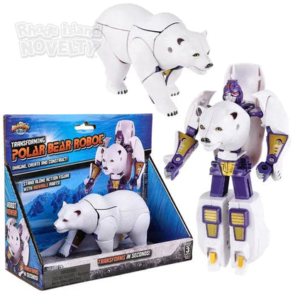 5" Polar Bear Transforming Robot Action Figure