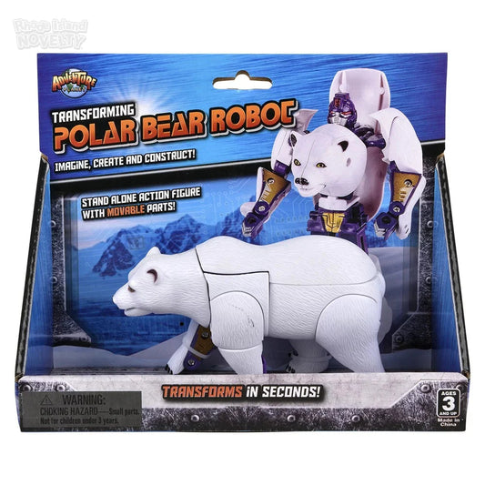 5" Polar Bear Transforming Robot Action Figure