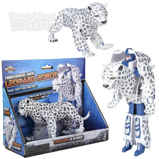 5" Snow Leopard Transforming Robot Action Figure