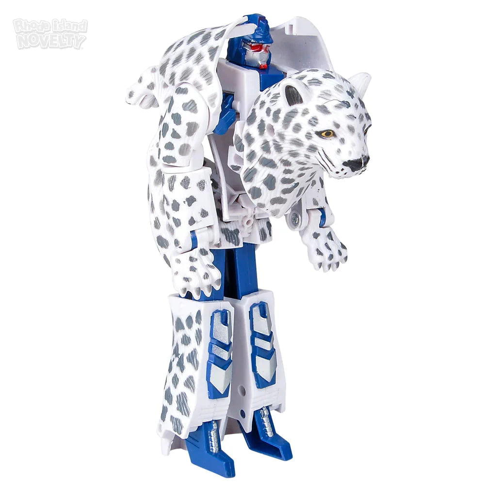 5" Snow Leopard Transforming Robot Action Figure