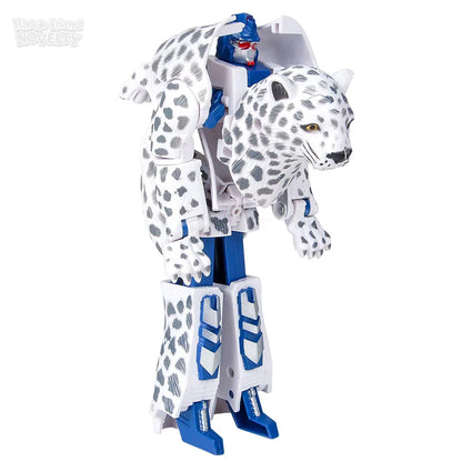 5" Snow Leopard Transforming Robot Action Figure