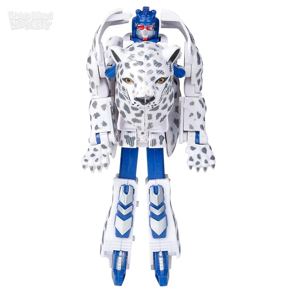 5" Snow Leopard Transforming Robot Action Figure