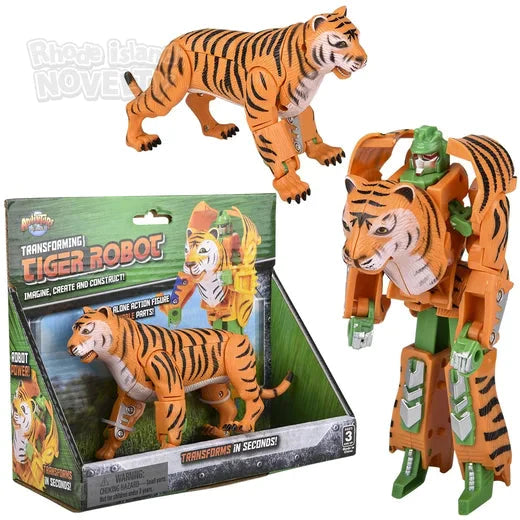 5" Tiger Transforming Robot Action Figure