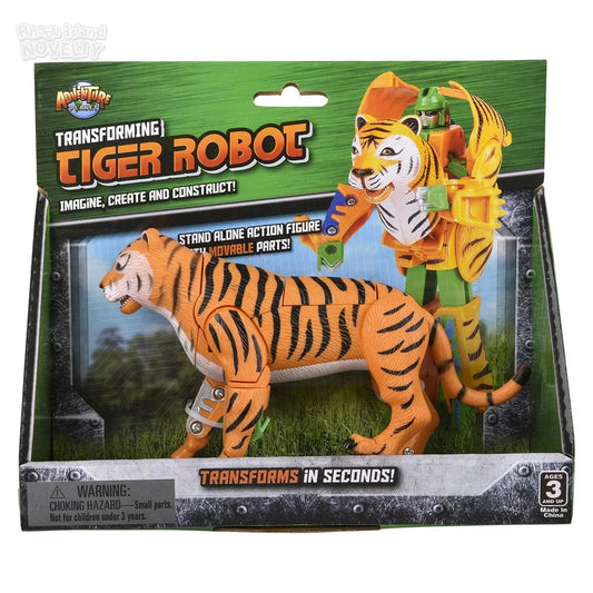 5" Tiger Transforming Robot Action Figure