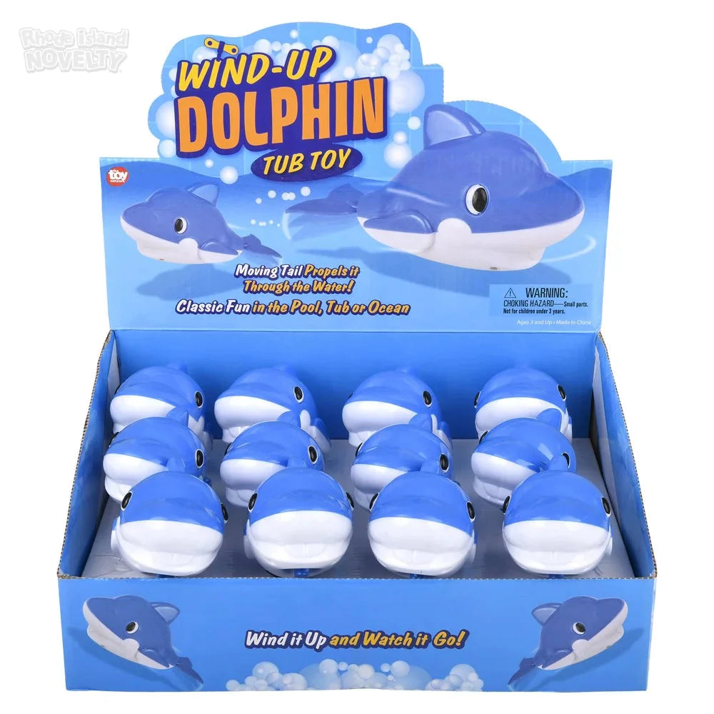 5.5" Wind Up Dolphin Bath Toy