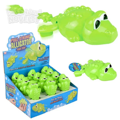 6" Pull-String Alligator Bath Toy