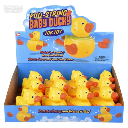 6" Pull-String Ducky Bath Toy