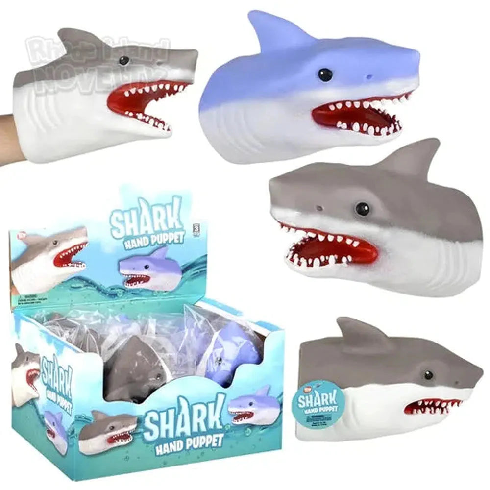 6" Stretchy Shark Hand Puppet