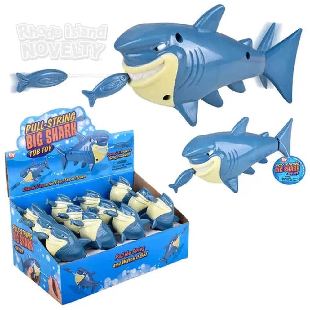 6.5" Pull-String Shark Bath Toy