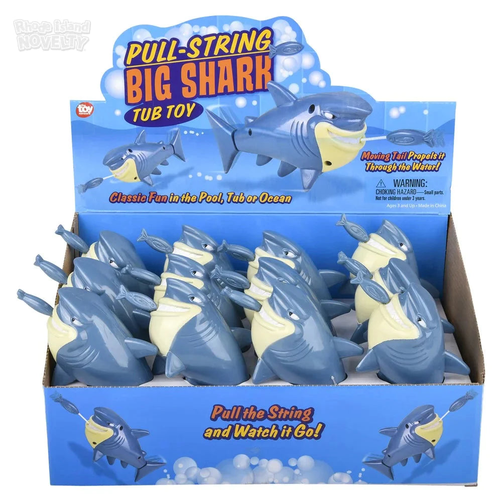 6.5" Pull-String Shark Bath Toy