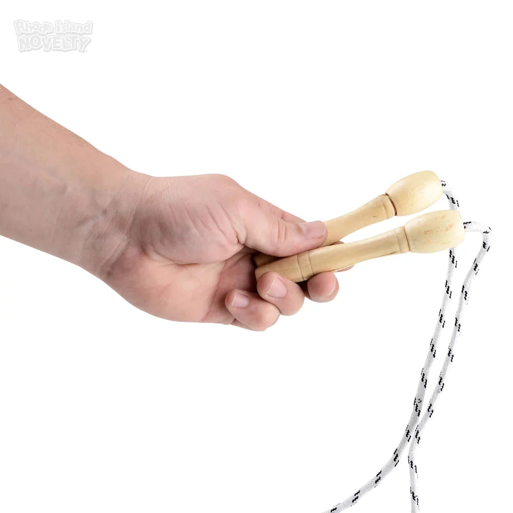 7 Foot Jump Rope With Wooden Handle