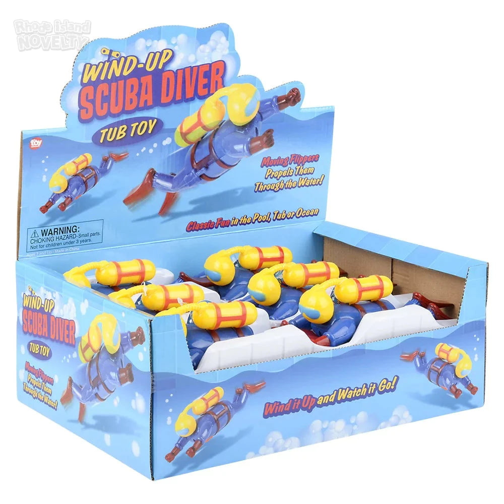 7.5" Wind Up Diver Bath Toy