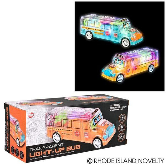 8" Light-Up Transparent Bus