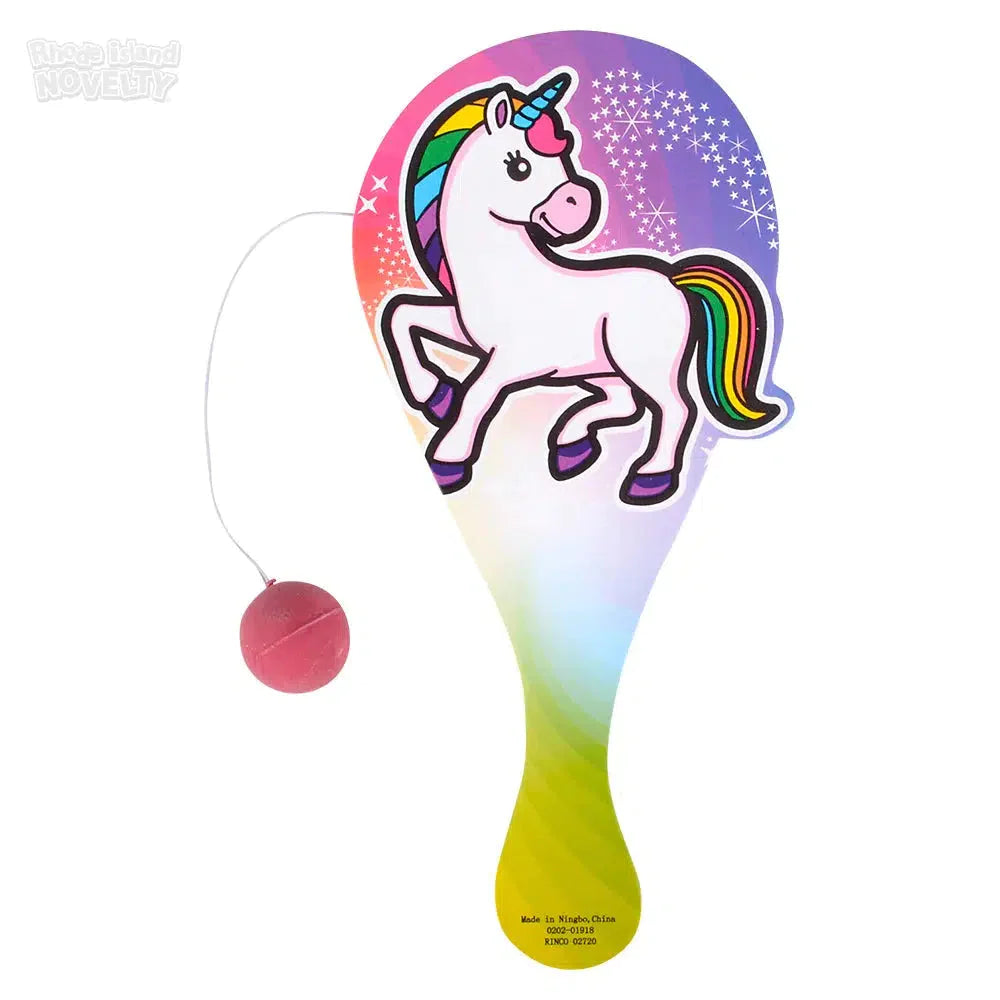 9" Unicorn Paddle Ball